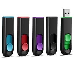 MAKACTUA 5 Pack 8GB USB Flash Drive, USB 2.0 Memory