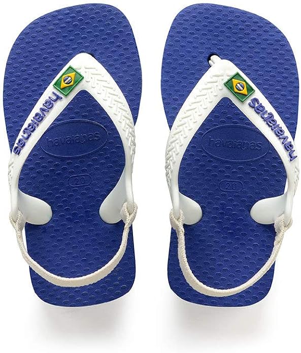 Amazon.com: Havaianas Kids' Flip Flop Sandal, Brazil Logo with Backstrap (Infant/Toddler): Shoes