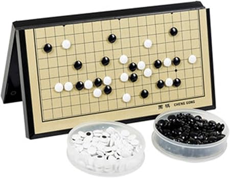 Amazon Zuoma囲碁 碁盤セット 初心者 プロ兼用 折りたたみ 携帯便利 囲碁盤 パズル 磁性囲碁 オセロゲーム 362顆碁 大 19路 囲碁 おもちゃ