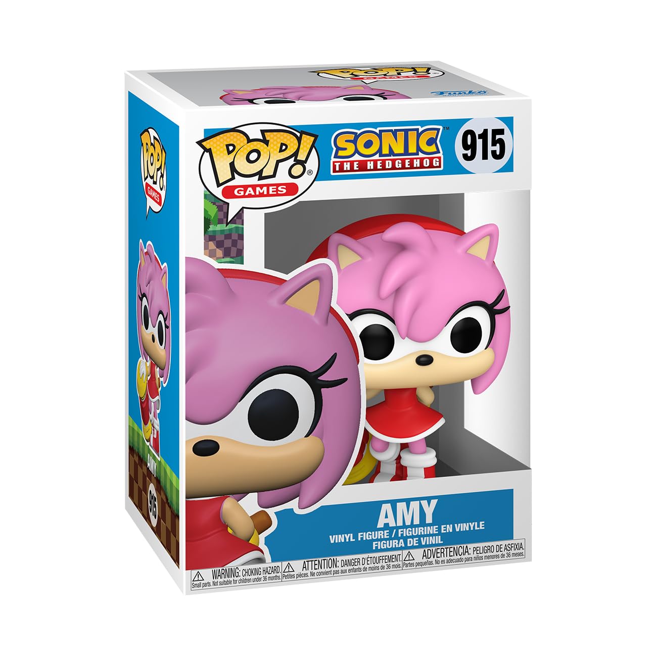 Funko Pop! Games: Sonic - Amy Rose - Sonic the Hedgehog - Collectable Vinyl Figure - Gift Idea - Official Merchandise - Toys for Kids & Adults - Games Fans - Model Figure for Collectors and Display