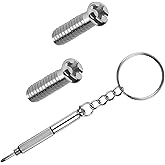 Glintbay Screws & Multifunctional Screwdriver Set for RayBan RB3445 64mm/RB3379 64mm/RB4259 51mm Sunglasses