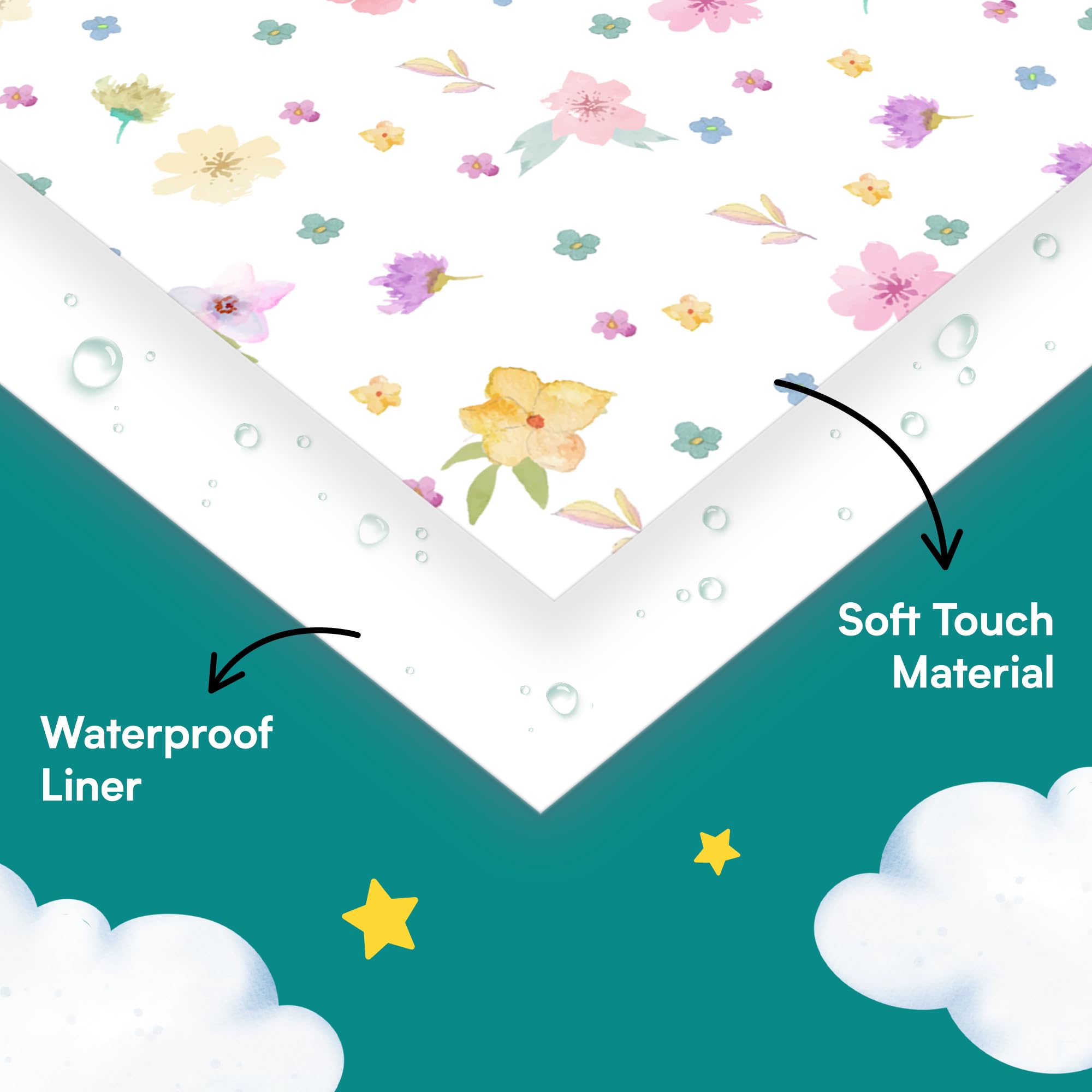 Eli with Love 40 Extra Large Disposable Toilet Seat Cover by Eli with Love – Toddler Toilet Covers for Full Coverage On Toilet or Potty – Ideal Travel Toilet Seat Covers for Kids and Adults (Floral)