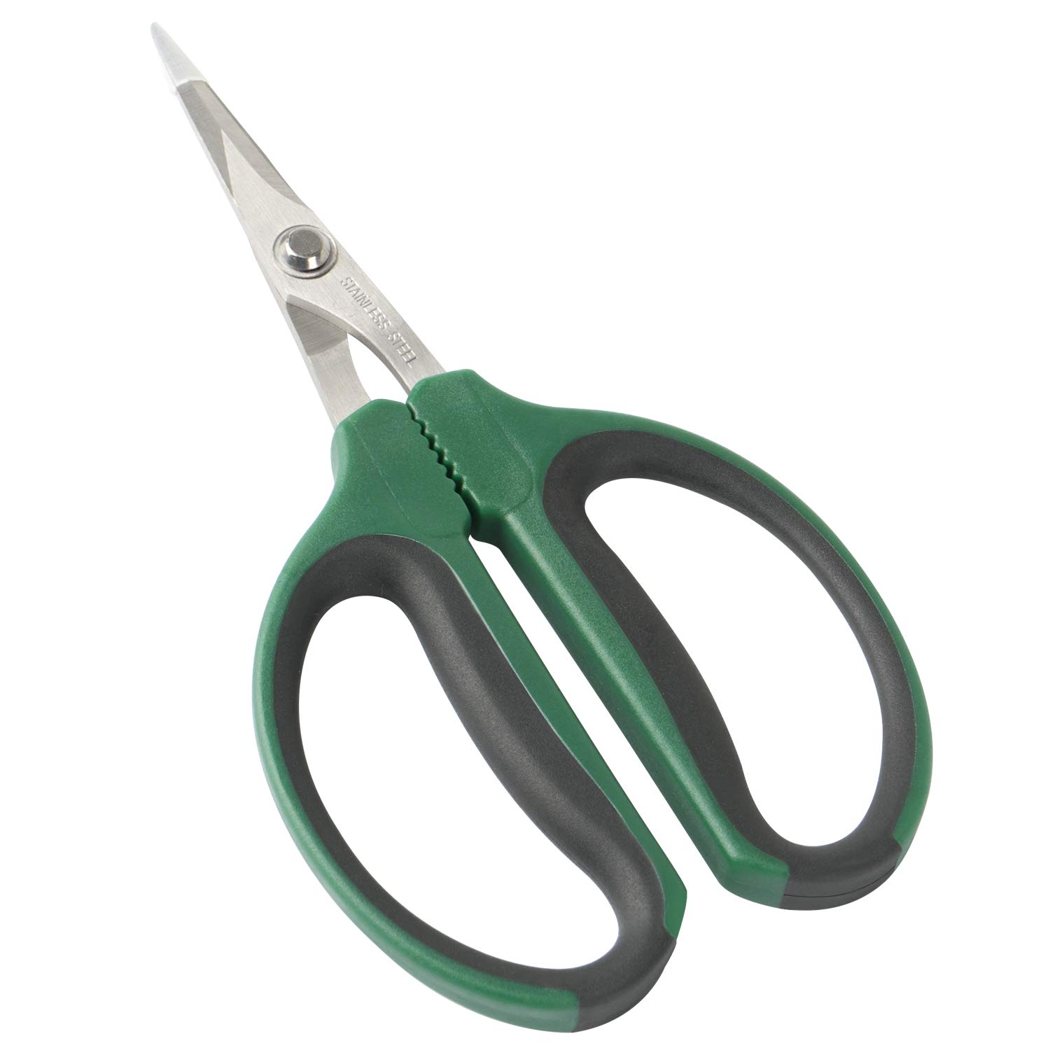 Photo 1 of CastleGreens 6-Inch Stainless Steel Garden Bonsai Pruning Shears with 40mm Straight Blade Pruners, Anti-Slip Softgrip Micro-Tip Snip