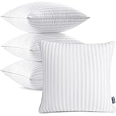 MIULEE 20x20 Pillow Inserts, Firm and Fluffy Decorative Throw Pillows for Couch Sofa Bed, Down Alternative with 100% Cotton Cover Pack of 4