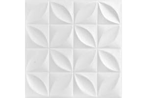 À LA MAISON CEILINGS A La Maison Ceilings R103 Perceptions Foam Glue-up Ceiling Tile (21.6 sq. ft./Covers), Pack of 8, Plain White