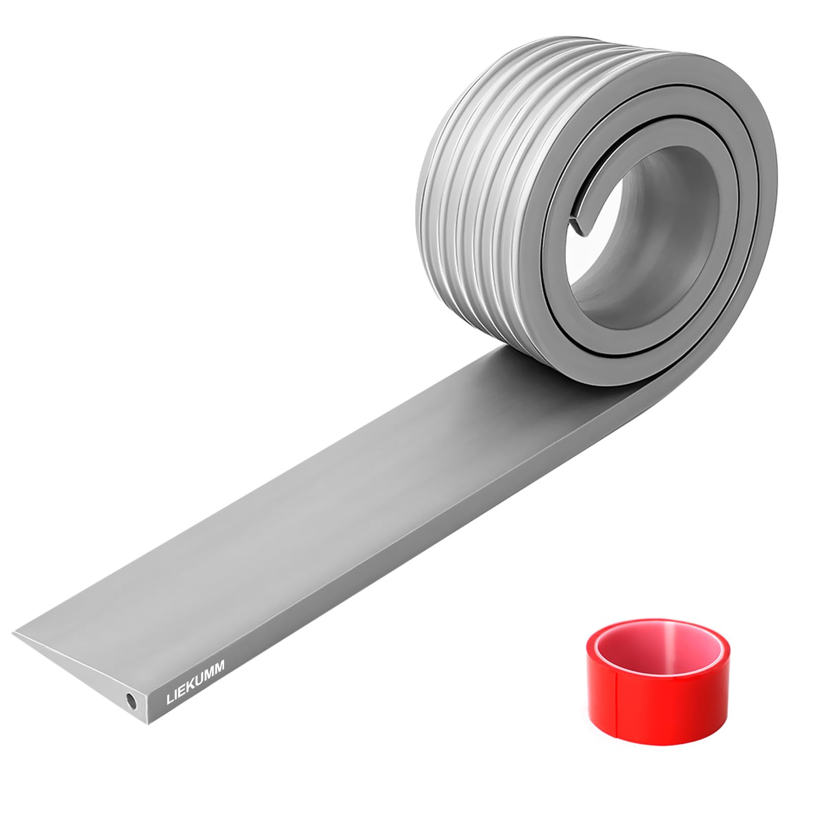 LIEKUMM 1 cm Height Wheelchair Ramp, 1000 kg Load Capacity PVC Portable Ramps for Wheelchairs, Indoor & Outdoor Threshold Ramp, Ramps for Mobility Scooter, Electric Wheelchair, Garage, Kerb, Grey