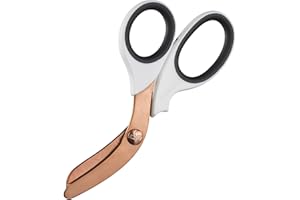 xShear® 7.5” Extreme Duty Trauma Shears - The perfect scissors for the Paramedic, EMT, Nurse or any Emergency Healthcare Provider (White & Rose Gold)