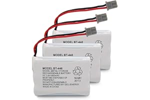 GEILIENERGY BT446 BT-446 Phone Battery Compatible with Uniden BBTY0503001 BT-1004 BT-1005 GE-TL26402 BT-504 CPH-488B 3.6V 800