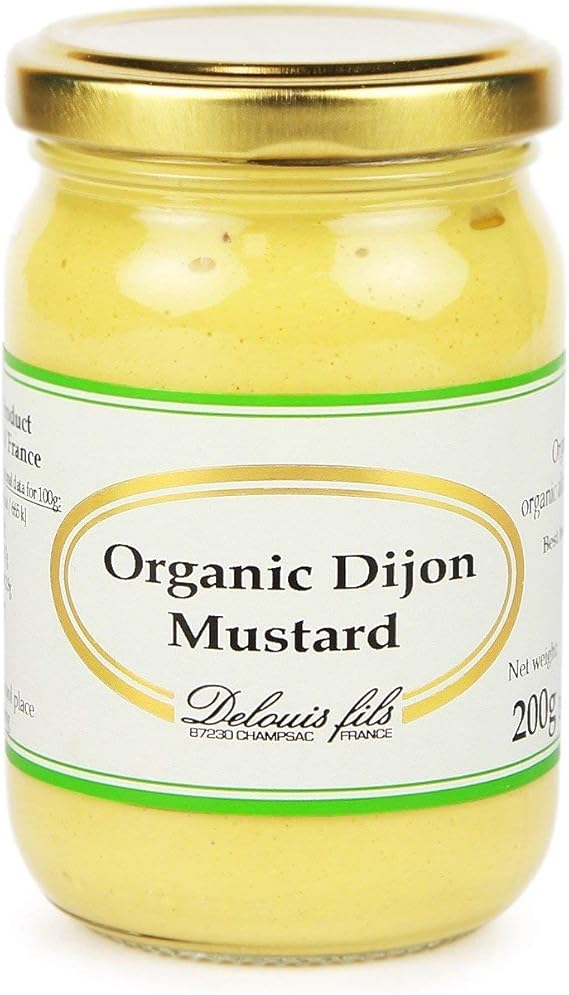 Delouis Organic Dijon Mustard 200 G Pack Of 6 Amazon Co Uk Grocery