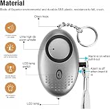 SUMAS 3 Pack Personal Safety Alarm 140DB Loud Keychain with LED Light for Women view 3