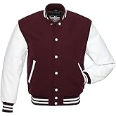 Stewart & Strauss Original Varsity Letterman Jacket Since 1977 (48 Team Colors) Wool & Leather XXS to 6XL