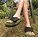 Grass Slides shoes are made from real turf, slippers, sandals, flip flops, slips. (M (8-9))
