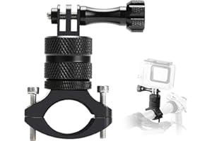 ParaPace Mountain Bike Mount for GoPro Hero 8/7/6/5s/5/4s/4/3+, 360 Degree Rotation Aluminium Bike Handlebar Holder Bicycle R