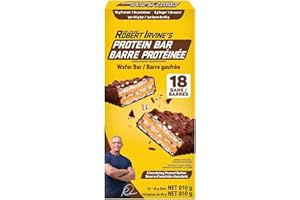 FIT CRUNCH Wafer Protein Bar, 18 Bars Chocolate Peanut Butter