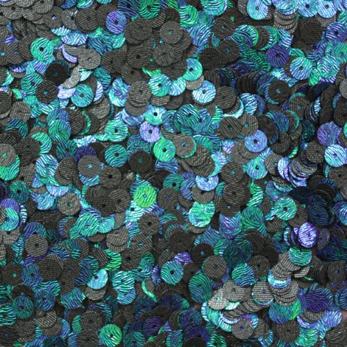 6mm Flat Round SEQUIN PAILLETTES ~ Van Gogh STARRY NIGHT PEACOCK SWIRL ~ Loose sequins for embroidery, bridal, applique, arts, crafts, and embellishment. Made in USA.