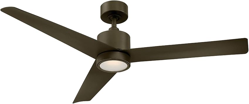Amazon Com Lotus Indoor And Outdoor 3 Blade Smart Ceiling Fan 54in Bronze With 2700k Led Light Kit And Remote Control Home Improvement