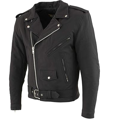 Xelement Men's Flat Black Leather Jacket with South Korea Ubuy