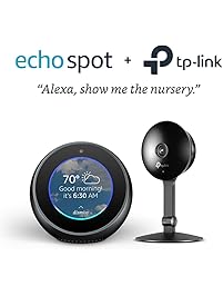 Echo Spot - Black + TP-Link Kasa Cam