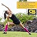 Top Calf Compression Sleeve Men Women, Perfect for Running, Training, Travel, Cycling, Hiking, Relieves Lower Leg Pain, Shin Splint, Best for Recovery (Pink, Medium, Calf Diameter 12