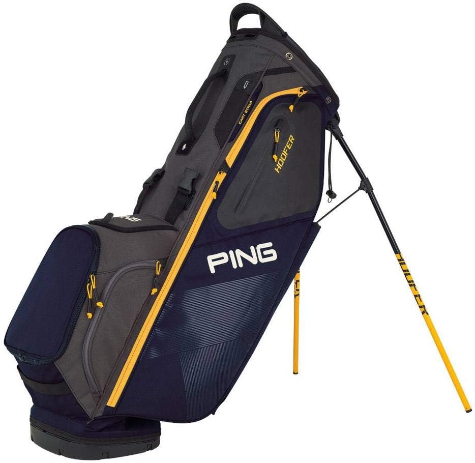 PING 2018 HOOFER 181 STAND GOLF BAG 07 NAVY/GRAPHITE/YELLOW Amazon.co