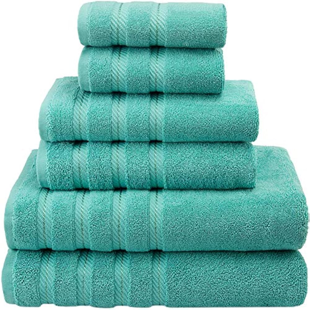 American Towel Sets Soft Linen Premium, Luxury Hotel & Spa Quality, 6
