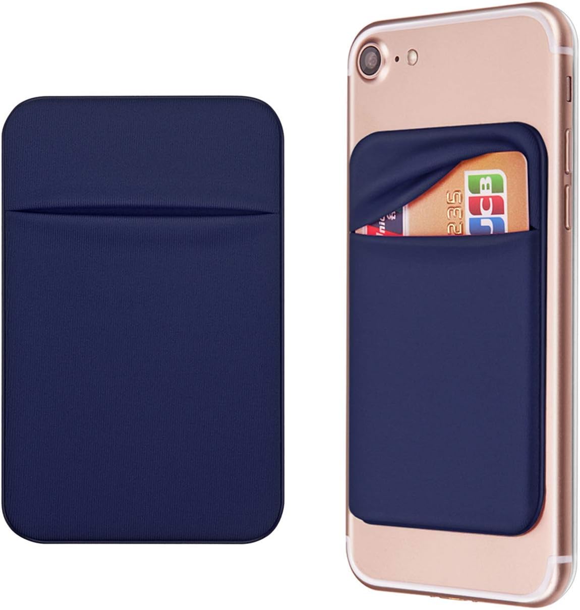 KASTWAVE Phone Wallet, Senose Phone Card Holder Stick On Silicone Credit Card Holder For Back Of Phone, Business Card & Id Compatible For IPhone Android Any Smartphone Price In Saudi Arabia