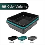 Optimal Products Large Oven Grill Rack Cleaning Soaking Tray 55x40cm view 3