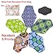 Asenappy Cloth Sanitary Pads Reusable Cloth Menstrual Pads Cloth Pads Wet Bag 5 PCs Medium Random Pattern