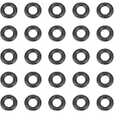 HARFINGTON 50pcs Nitrile Rubber O-Rings 6mm OD 3mm ID 1.5mm Width Metric Buna-N NBR Sealing Gasket Plumbing Sealing Repair O Rings for Car Auto Vehicle Repair Faucet Air Gas