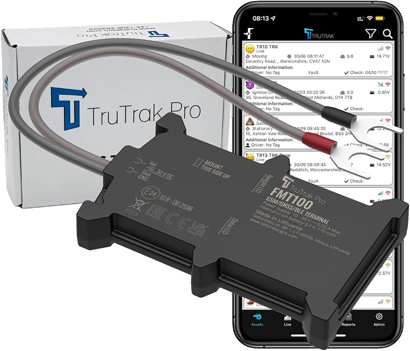 TruTrak Pro FMT100+ GPS Tracker Real Time Vehicle Tracker 12-24V