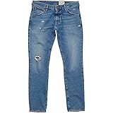 Wrangler Mens 32X34 Larston Slim Tapered Straight Jeans