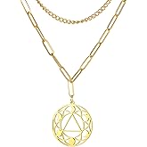 EUEAVAN Alcoholics Anonymous Necklace for Women Sobriety Recovery Symbol Pendant Recovery Triangle Moon Phase Jewelry AA NA Gift Men