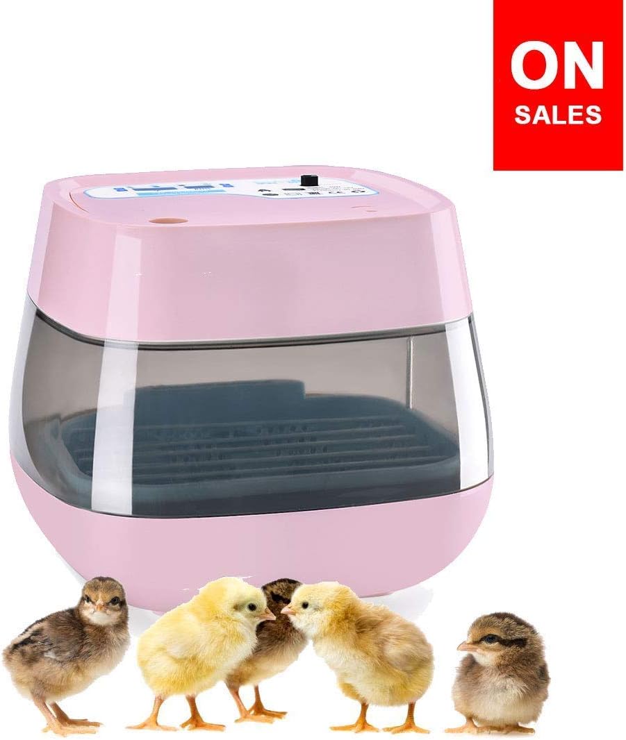 HOMAKER Incubators for Hatching Eggs, Mini Advance Automatic 16 Egg Fully Digital Automatic Turning, Hatcher for Chick Ducks Goose Quail Birds