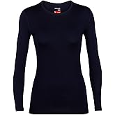 icebreaker Women's Merino 260 Tech Long Sleeve Crew Thermal Top, Merino Wool Base Layer Shirt