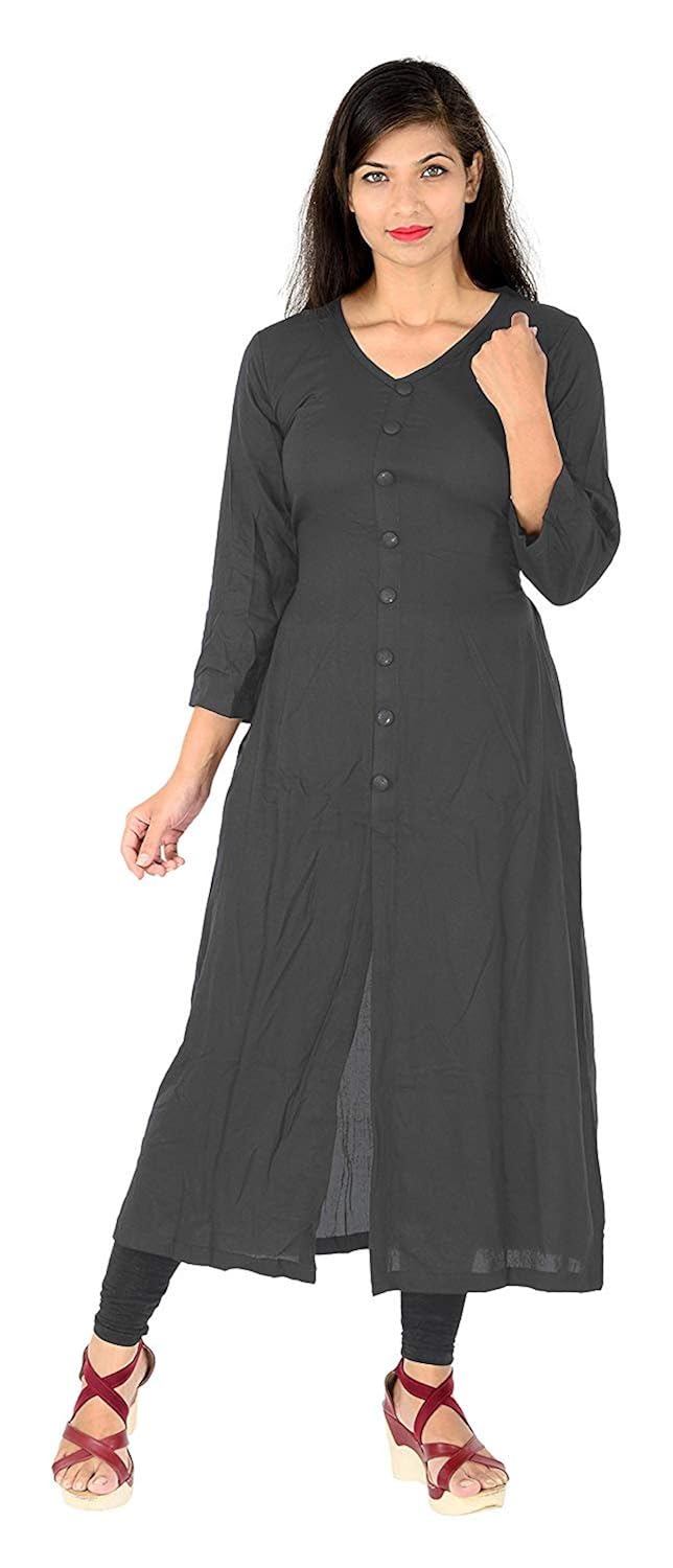 karm enterprise rayon cotton kurties for girls and women (free_size_semi_stitched)
