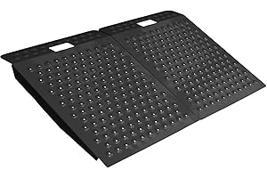 COZIVIE Shed Ramp for Riding Mower - 29" x 48" Heavy-Duty Shed Ramps Kit, 1500LBs Anti-Slip Metal Loading Ramps for Shed for UTV, Motorcycles, Lawnmower, Garages & Barns, 2PC, Black