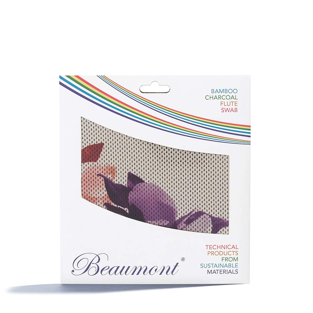 Beaumont Sweet Magnolia Flute Swab - Bamboo Charcoal Flute Cleaning Cloth, To Be Used With Cleaning Rod (Not Included) As Part Of Cleaning Supplies Kit, Stores In Flute Case