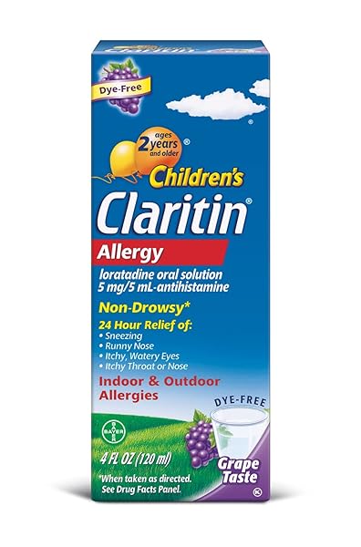 CLARITIN CHILDREN’S 2 HOUR NON-DROWSY ALLERGY ORAL SOLUTION 5 MG/ 5 ML, GRAPE 4 FL OZ
