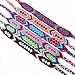 Friendship Handmade Cords 6PCS Multi Color Woven Braid Strand Braided Thread for Hair Ponytail Bracelet Anklet with Clear Rubber Bands by Tidawave