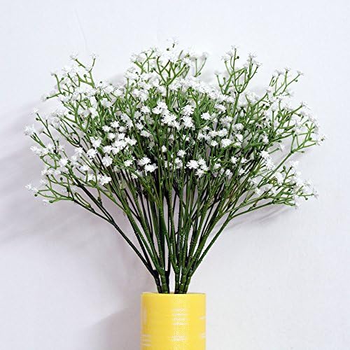 Gypsophila Artificial Flowers, 9pcs HOMEWE 21" Bouquets PU Faux Fake Simulation Flower Plant for Wedding Home DIY Decor Veranda Indoor Outdoor Flowers Decorations