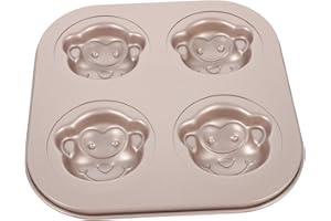 DIYEAH Non-Stick Cartoon Monkey Cake Baking Pan Mold for Cakes Cookies Chocolates Easy-Clean Bakeware for