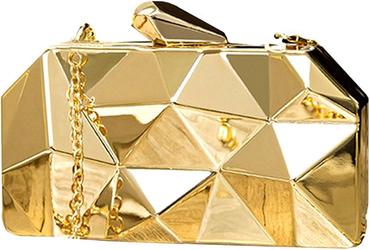 geometric clutch bag