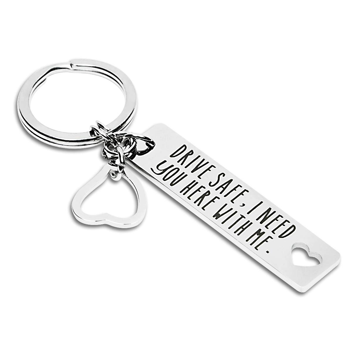 Elechobby Drive Safe Keychain I Need You Here With Me Gifts for Husband Dad Boyfriend, I Need You -C, Medium — image 1