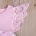 Newborn Infant Baby Girls Dress Floral Flutter Lace Sleeve Dresses Ruffle Romper Skirts Summer Clothes