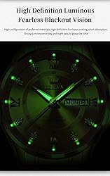 OLEVS Watch for Men Diamond Business Dress Analog