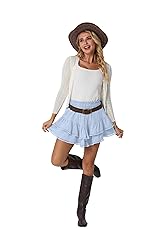 Lepunuo Womens Shorts High Waisted Skorts Flowy