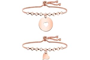 AKTAP Mother Daughter Bracelets Mom and Daughter Jewelry Mother's Day Gifts Birthday Gifts for Mom from Daughter