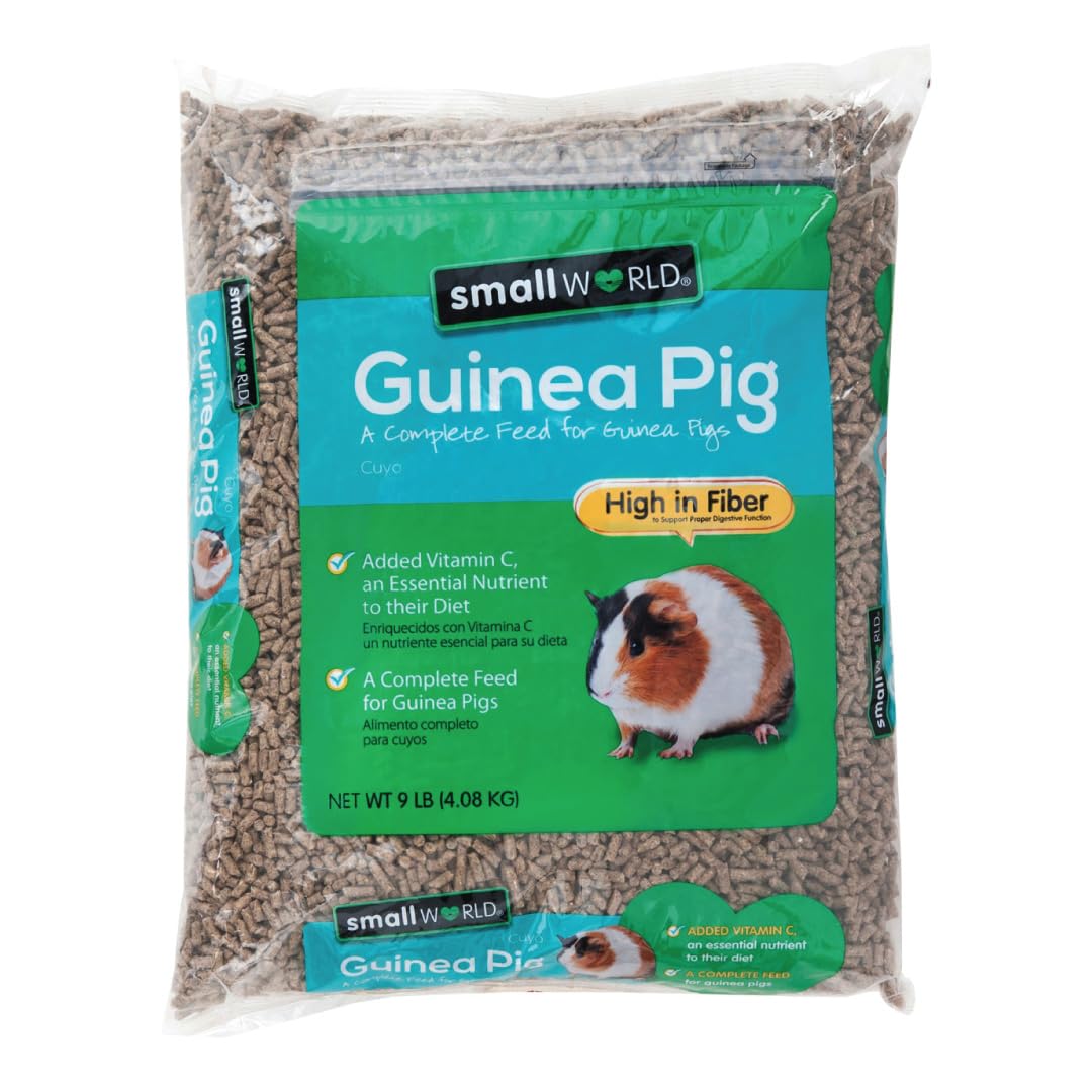 Photo 1 of ***** EXP 01/19/2025******Small World Guinea Pig Feed, Guinea Pig Food, Small Pet Supplies, Pet Diet, High Fiber, Pet Feed, Complete Nutrition, Vitamin C for Essential Nutrition, 9 lb Bag