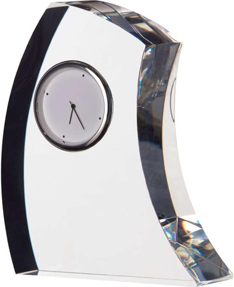 Dartington Crystal Large Crescent Clock Amazon.co.uk Kitchen & Home