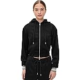 LE BOP Women's Mabel Faux Suede Hoodie